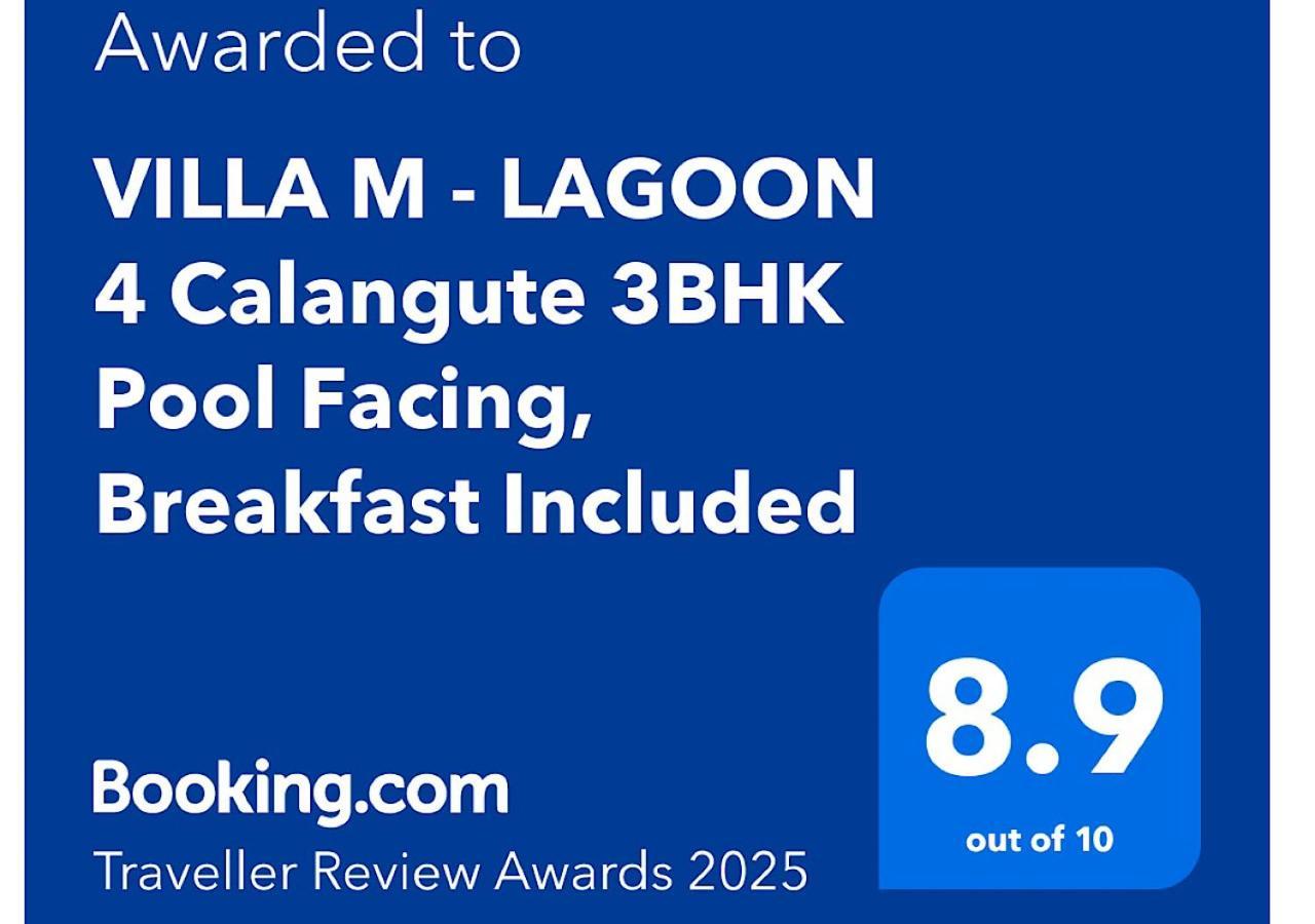 Villa M - Lagoon 4 Calangute 3Bhk Pool Facing, Breakfast Included Old Goa Exterior foto